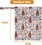 2pcs Cloth Diaper Wet Dry Bags Waterproof Reusable - Image 2