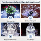 ZSJWL 30 Pack White Fairy Lights Battery Operated, 7Ft 20LED Mini String Light - Image 5