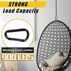 DELSWIN Heavy Duty Carabiner Clip 900lbs, 3 Inch Steel Carabiners - Image 7