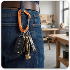 FresKaro 5pcs Nano Carabiner Clips, 8kN 1798lbs, Small Sturdy, Reliable - Image 5