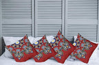 Ambesonne Mandala Throw Pillow Cushion Case Pack of 4, Color Jumble of Lace - Image 2