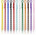 Tyqour 12PCS Paracord Keychain Rope Keychain String Braided Charms by Tyqour