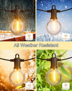 Zuske Outdoor String Lights, 50FT Patio Lights Outdoor Waterproof - Image 2