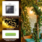 2 Pack 480 LED Solar String Lights - Image 3