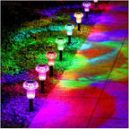 Priddop Solar Lights Outdoor Pathway Waterproof 8 Pack Color Changing LED - Image 7