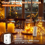 4 Pack 50 LED Fairy Lights Battery Operated - Image 2