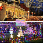 JMEXSUSS 200 LED Christmas String Lights Outdoor Waterproof, 66ft Color - Image 5
