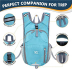 15L Foldable Hiking Backpack, Lightweight Packable Waterproof Machine Washable - Image 6