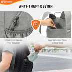 SKYSPER Anti Theft Hiking Backpack, 18L RFID Packable Travel Daypack, - Image 3