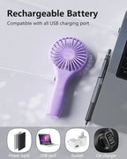 TriPole Handheld Mini Portable Fan, Personal Battery Travel Fan - Image 5