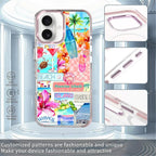 Case for iPhone 16, Coastal Beach Cover Coquette Collage Phone Case Design，for - Image 2