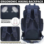 Hiking Backpack for Men 70L/100L Camping Backpack Military Rucksack Molle 3 - Image 5