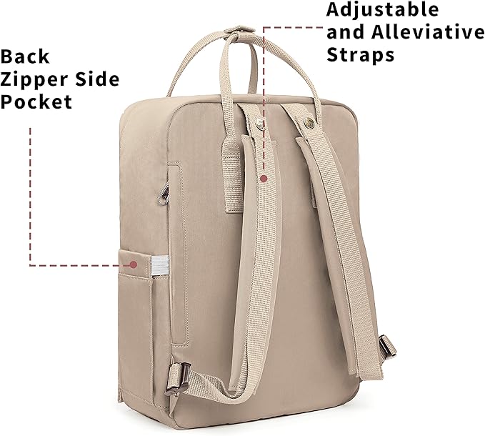 KALIDI Casual Laptop Backpack 15 Inches Classic Camping Rucksack Travel Outdoor - Image 5