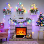 JMEXSUSS 33ft 100 LED Easter Lights Battery Operated, Outdoor Indoor Pastel - Image 8