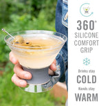 HOST Freeze Insulated Martini Cooling Cups, Plastic Freezer Gel Chiller Double - Image 6
