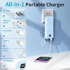 Portable Charger Built-in Cables, AC Wall Plug and Magnetic Wireless iWatch - Image 2