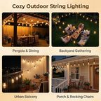 10 Pack ST40 Replacement Bulbs for Outdoor String Lights, 7W E17 Intermediate - Image 6