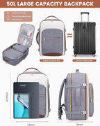 LOVEVOOK 50L Travel Backpack for Women & Men, Airline Approved Carry On Luggage - Image 3