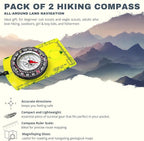 Trekker's Compass Crew Orienteering Compass, Magnetic Navigation Set - Image 3