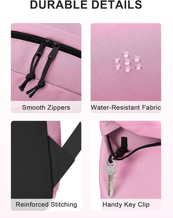 VASCHY School Backpack, Lightweight Water Repellent Backpack Men School Bag - Image 5