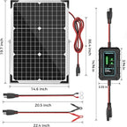 SUNAPEX 30W Solar Battery Charger: 12V Waterproof Solar Panel Kit - Image 7