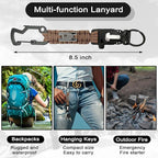 DDOUT Heavy Duty Paracord Lanyard 550 Paracord Braided Keychain - Image 5