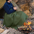 REDCAMP 86"x 63" Wool Blanket for Camping, Hiking - Image 4