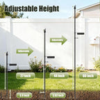 Ground Stake Mount Stand for Outdoor Cameras and Solar Panels, Adjustable - Image 3