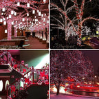 OZS 2PK 240LED Solar String Lights Outdoor Waterproof | Solar Christmas Tree - Image 9