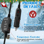 Riakrum 12V Car Heated Blanket for Cold - Image 4
