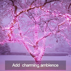 suddus Pink Fairy Lights Battery Operated Outdoor Waterproof, 33ft 100 Led - Image 7