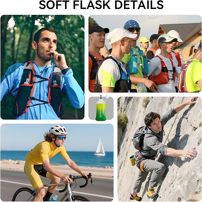 500ml Soft Flask Soft Water Bottle - Image 6