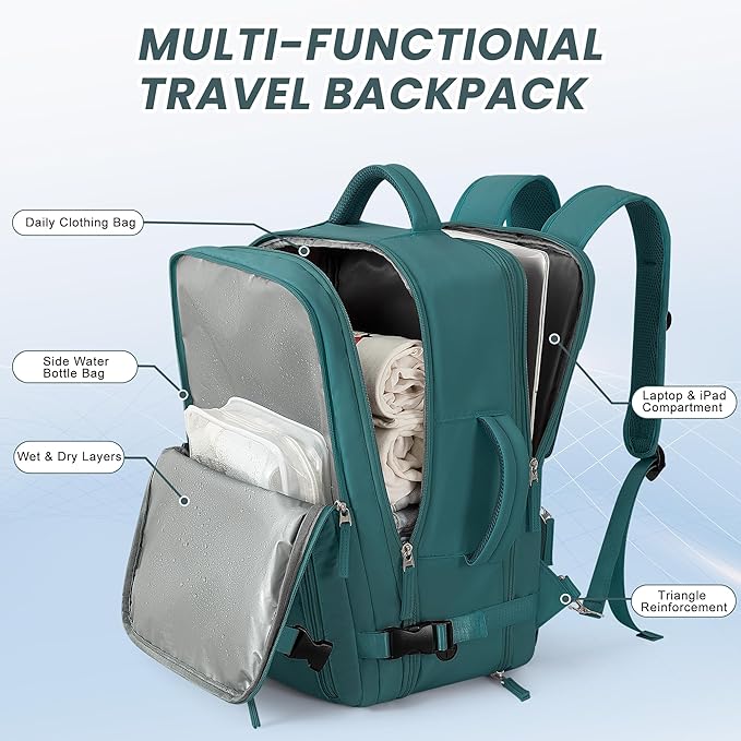 Beraliy Travel Backpack for Women as Personal Item Travel Bag Flight Approved - Image 5