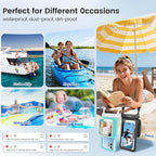Niveaya 2 Pack IPX8 Waterproof Phone Pouch, Large Space Cell Phone Pouch - Image 8