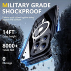 Red2Fire for iPhone 15 Pro Max Case Waterproof, Phone Case 6.7" Black/Clear - Image 3