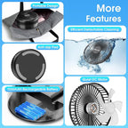 Belife X8-Lite Portable Fan, 7200mAh Battery Powered Rechargeable, USB Desk - Image 4