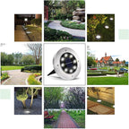 INCX 4.6 inch Solar Lights for Outside, 8 Pack Solar Light Outdoor Waterproof - Image 6
