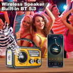 16000mAh Hand Crank Emergency Weather Radio - Image 7