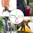 SWATOM Aluminum D-Shape Carabiner Clip 1.6/1.8/2.2/2.6/3 Inches Spring Snap - Image 5