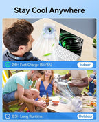 KIMMOO USB Desk Fan, Quiet Table Fan - Image 8