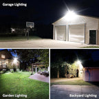 60W LED Flood Light with Knuckle, Outdoor Security Fixture Dusk-to-Dawn - Image 7