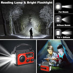 16000mAh Hand Crank Emergency Weather Radio - Image 6