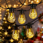 LED Outdoor String Lights, 50FT Patio Lights by Zeiliuled