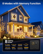 Minetom 2 Pack Solar Fairy Lights, Total 66Ft 200 LED Solar String Lights - Image 3