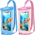 ProCase 2 Pack Floating Waterproof Phone Pouch IPX8, Universal Dry Bag Fits by ProCase