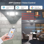 Onforu 55W Smart LED Flood Lights Outdoor, Tunable 2700K-6500K, APP Control - Image 2