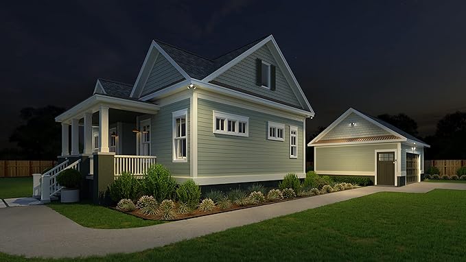 Lithonia Lighting HomeGuard 3-Light LED Outdoor Flood Lights, Outdoor LED Lights - Image 9