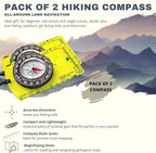 Trekker's Compass Crew Orienteering Compass, Magnetic Navigation Set - Image 3
