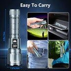 WdtPro LED Rechargeable Flashlight 2 Pack, Super Bright Zoomable 6000 Lumens - Image 6