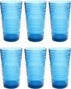 Beaded 16 oz Durable Acrylic Jumbo Drinking Glasses, Shatter-Resistant and by AbodeHomewares-TheDesignDestinationforTabletopDrinkwareKitchenandPet